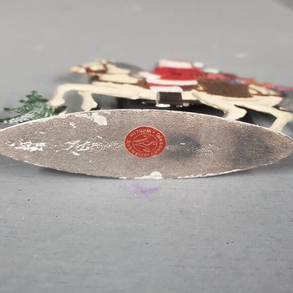 Vintage Christmas 1996 Wilhelm Schweizer German Pewter Santa On A Horse - Picture 7 of 9